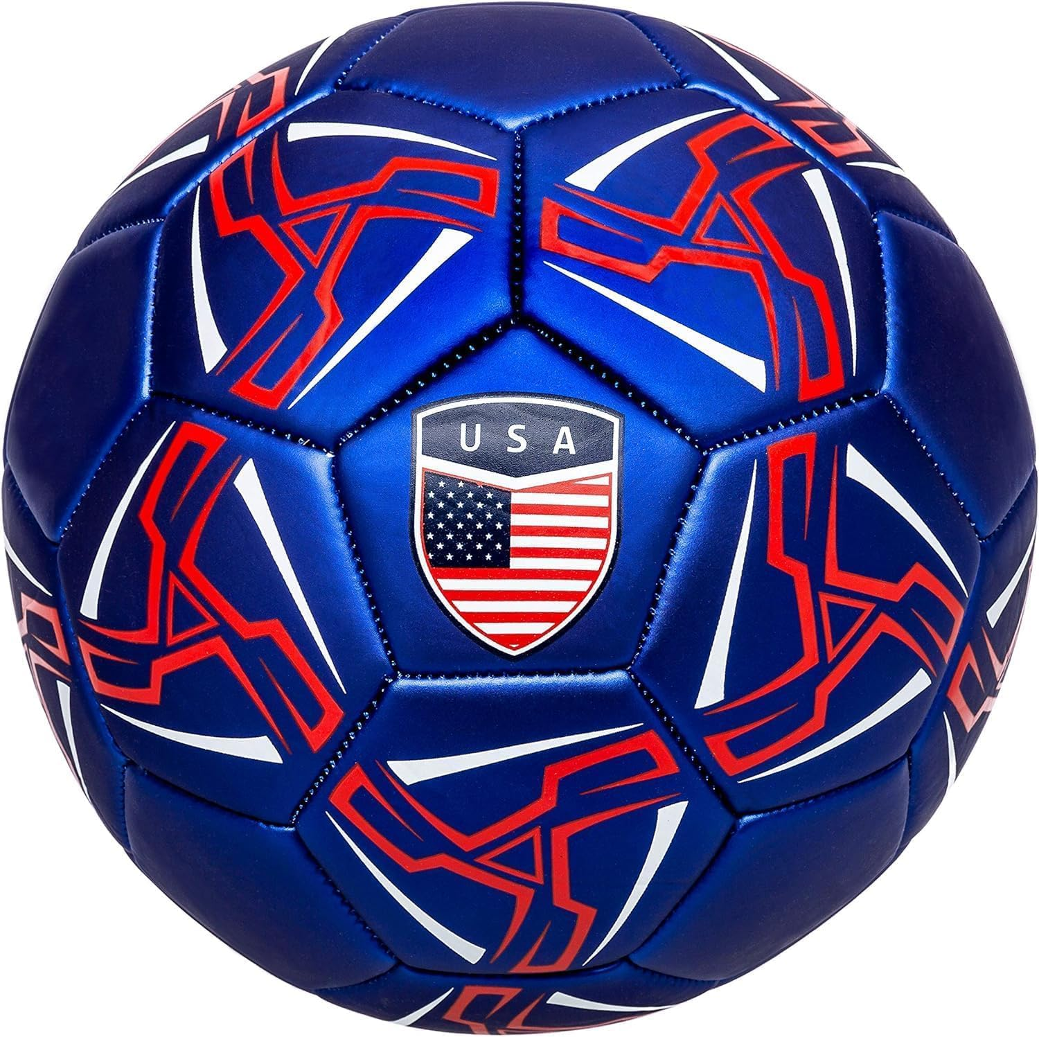 Western Star Soccer Ball USA - Official Match Grade Soccer Balls - Youth & Adult - Attractive and Durable Design