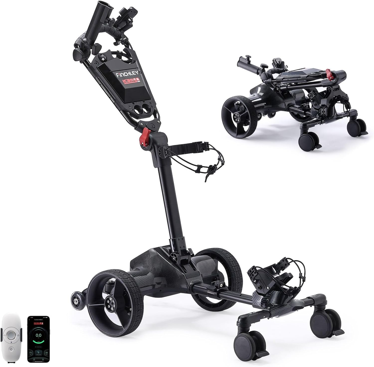 A11N SPORTS Finchley G3 Smart Auto-Follow Golf Caddy – App/Remote/Manual Control, 45 Holes Battery, 3-Motion Folding and Ultimate Terrain Stability